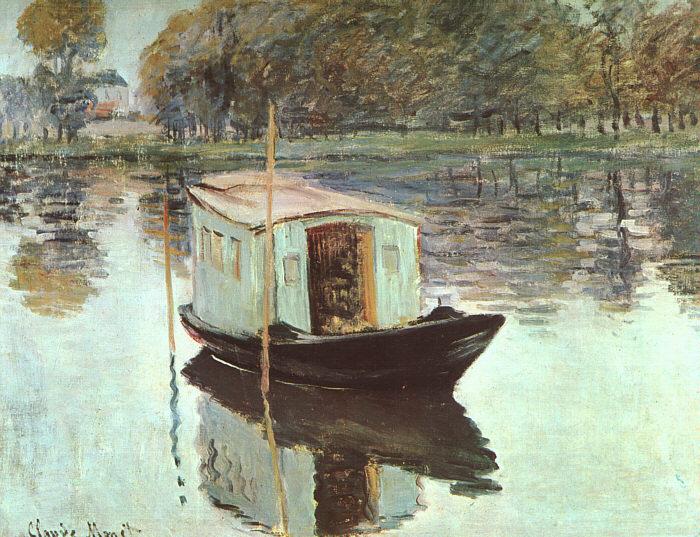 Claude Monet The Studio Boat oil painting image